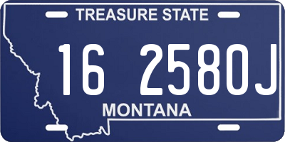 MT license plate 162580J