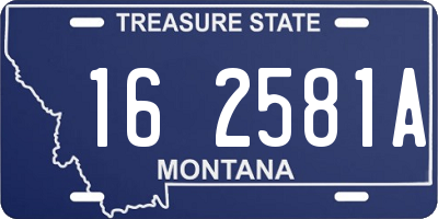 MT license plate 162581A
