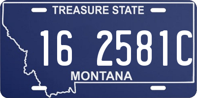 MT license plate 162581C