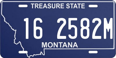 MT license plate 162582M