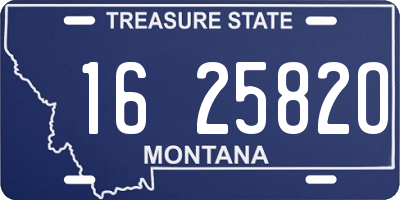 MT license plate 162582O