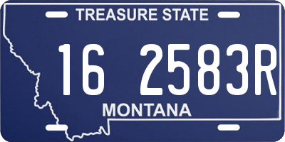 MT license plate 162583R