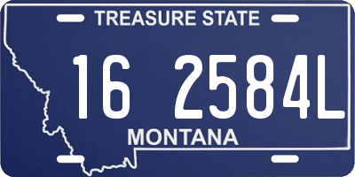 MT license plate 162584L