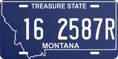 MT license plate 162587R