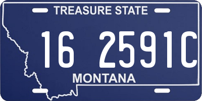 MT license plate 162591C