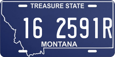 MT license plate 162591R