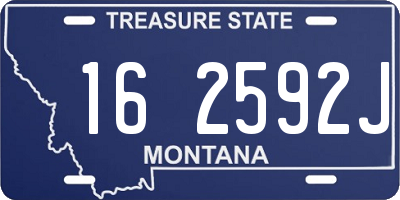 MT license plate 162592J