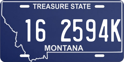 MT license plate 162594K