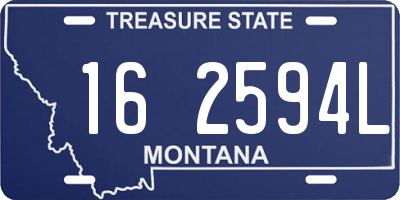 MT license plate 162594L