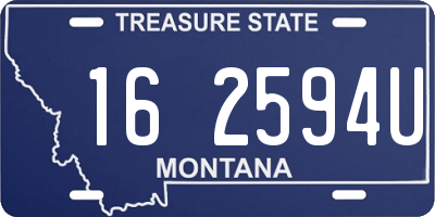 MT license plate 162594U