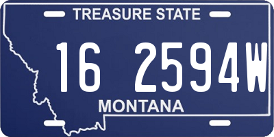 MT license plate 162594W