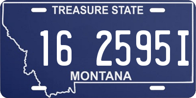 MT license plate 162595I