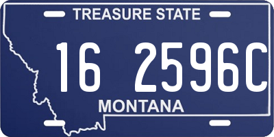 MT license plate 162596C