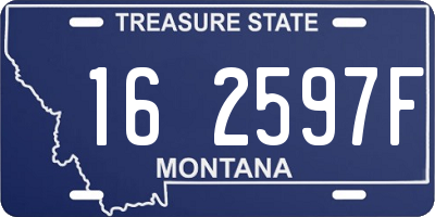 MT license plate 162597F