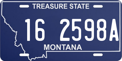 MT license plate 162598A