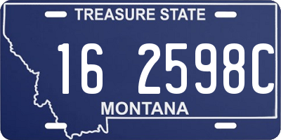 MT license plate 162598C