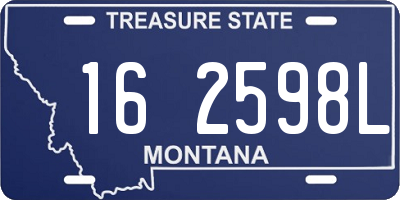 MT license plate 162598L