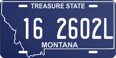 MT license plate 162602L