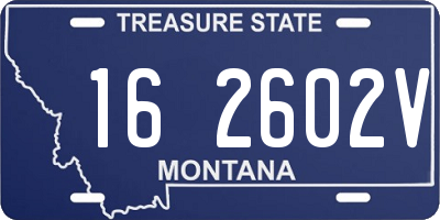 MT license plate 162602V