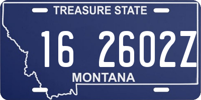 MT license plate 162602Z