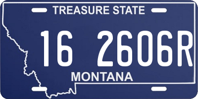 MT license plate 162606R