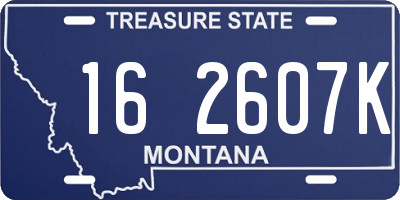 MT license plate 162607K