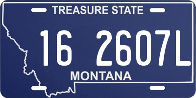 MT license plate 162607L