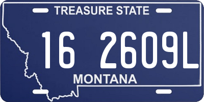 MT license plate 162609L