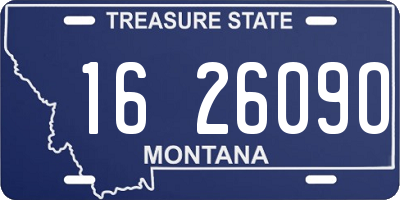 MT license plate 162609O