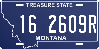 MT license plate 162609R