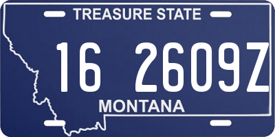 MT license plate 162609Z