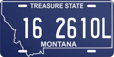 MT license plate 162610L