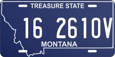 MT license plate 162610V