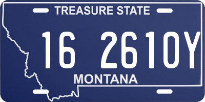 MT license plate 162610Y
