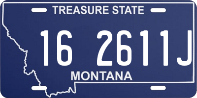 MT license plate 162611J