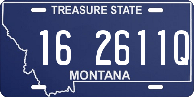 MT license plate 162611Q
