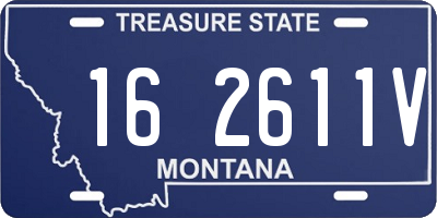 MT license plate 162611V