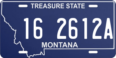 MT license plate 162612A