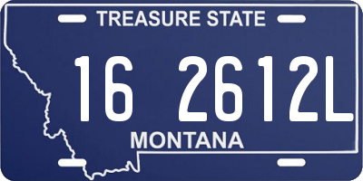 MT license plate 162612L