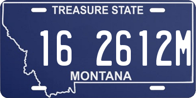MT license plate 162612M