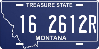 MT license plate 162612R