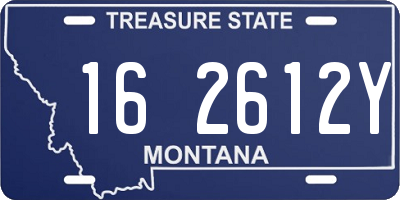 MT license plate 162612Y