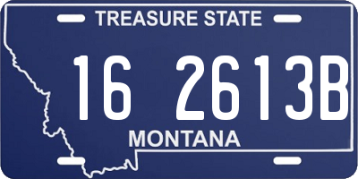 MT license plate 162613B