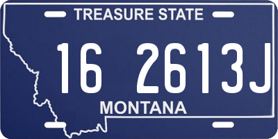 MT license plate 162613J