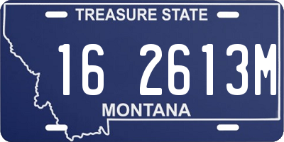 MT license plate 162613M