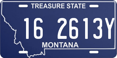 MT license plate 162613Y