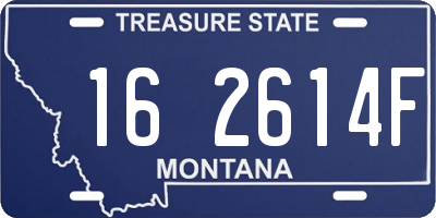 MT license plate 162614F