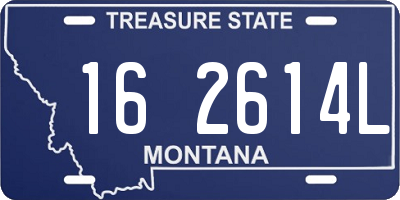 MT license plate 162614L