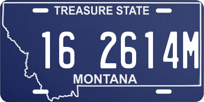 MT license plate 162614M