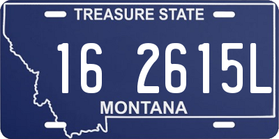 MT license plate 162615L